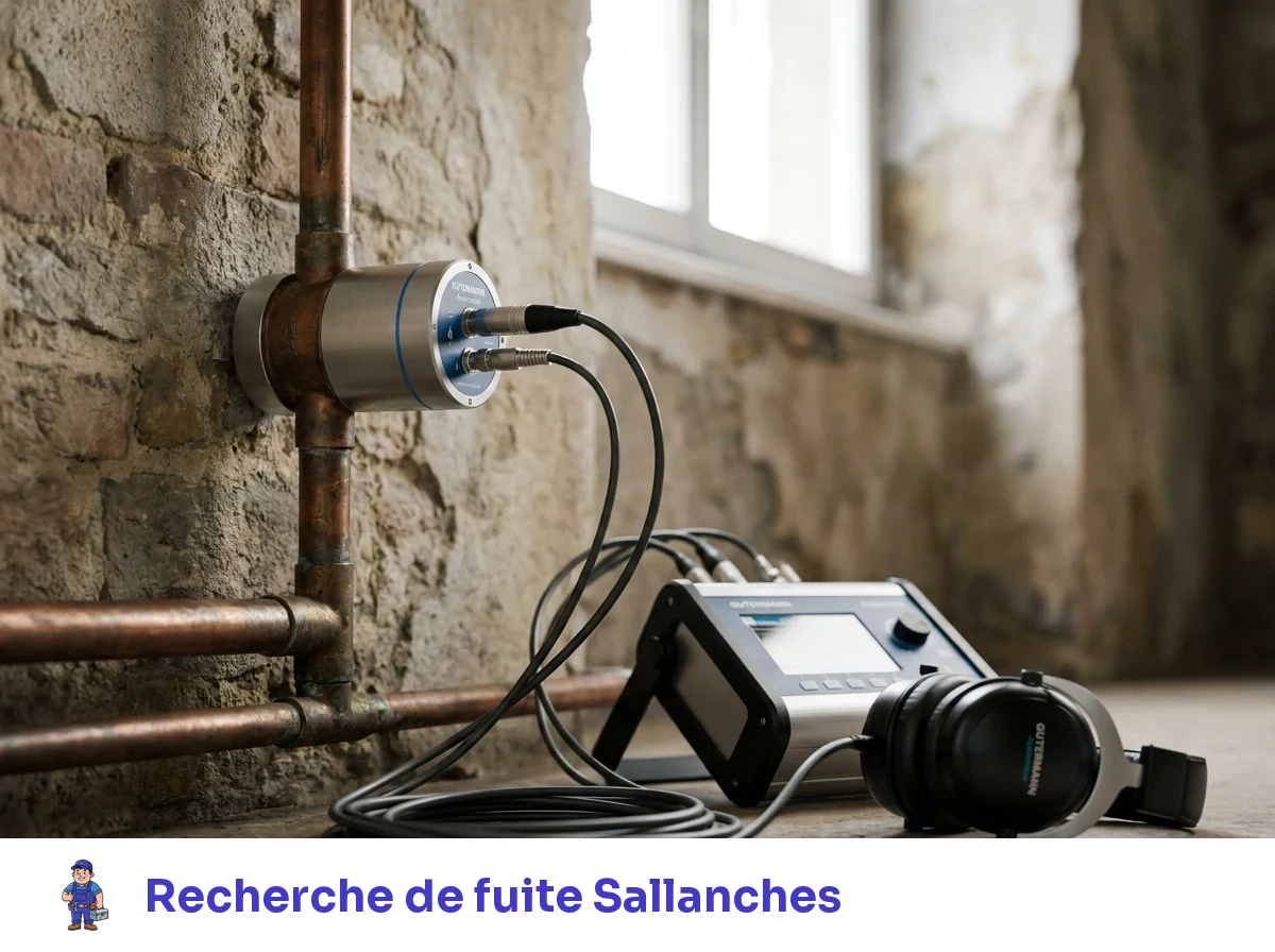 Recherche de fuite à Sallanches