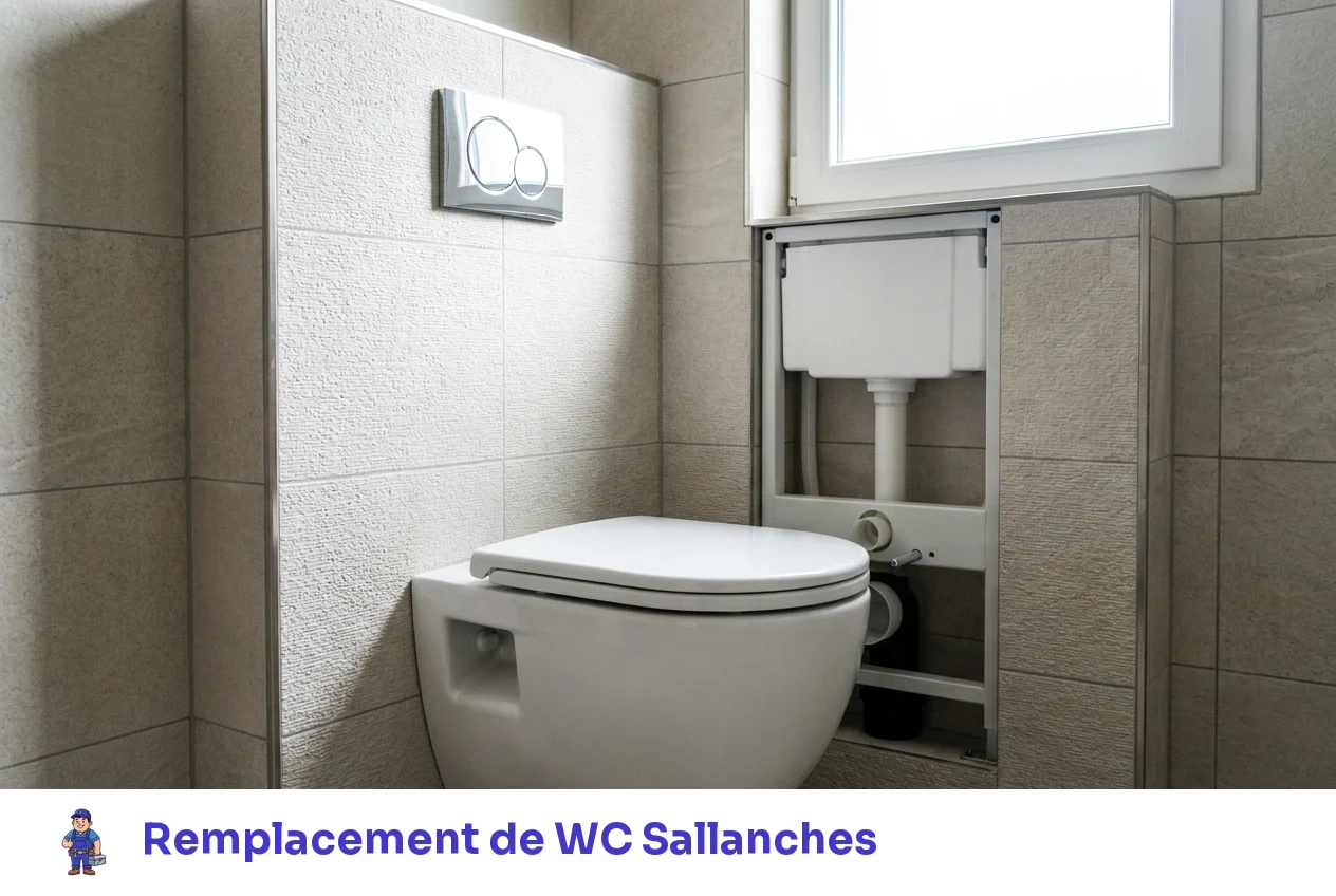 Remplacement de WC à Sallanches