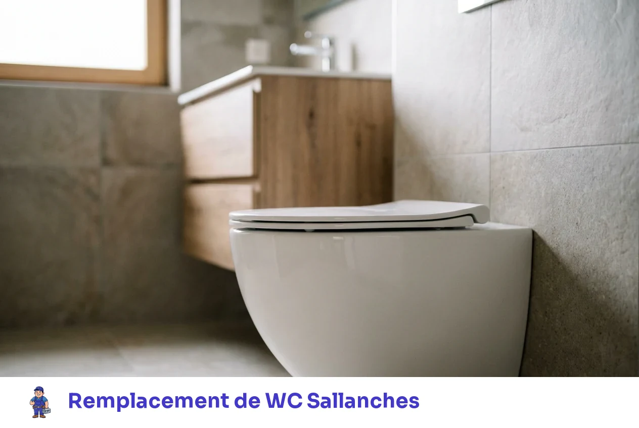 Remplacement de WC à Sallanches