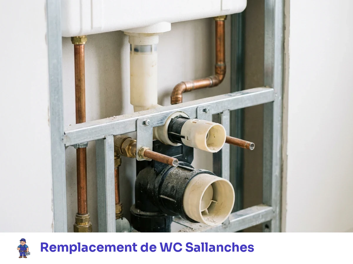 Remplacement de WC à Sallanches