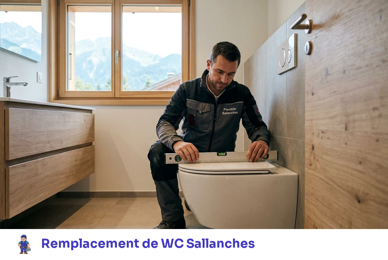 Remplacement de WC à Sallanches